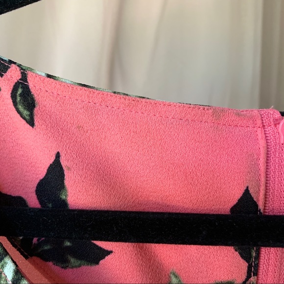 H&M Divided Pink Floral Print Sleeveless Fit & Flare Dress - Picture 4 of 9